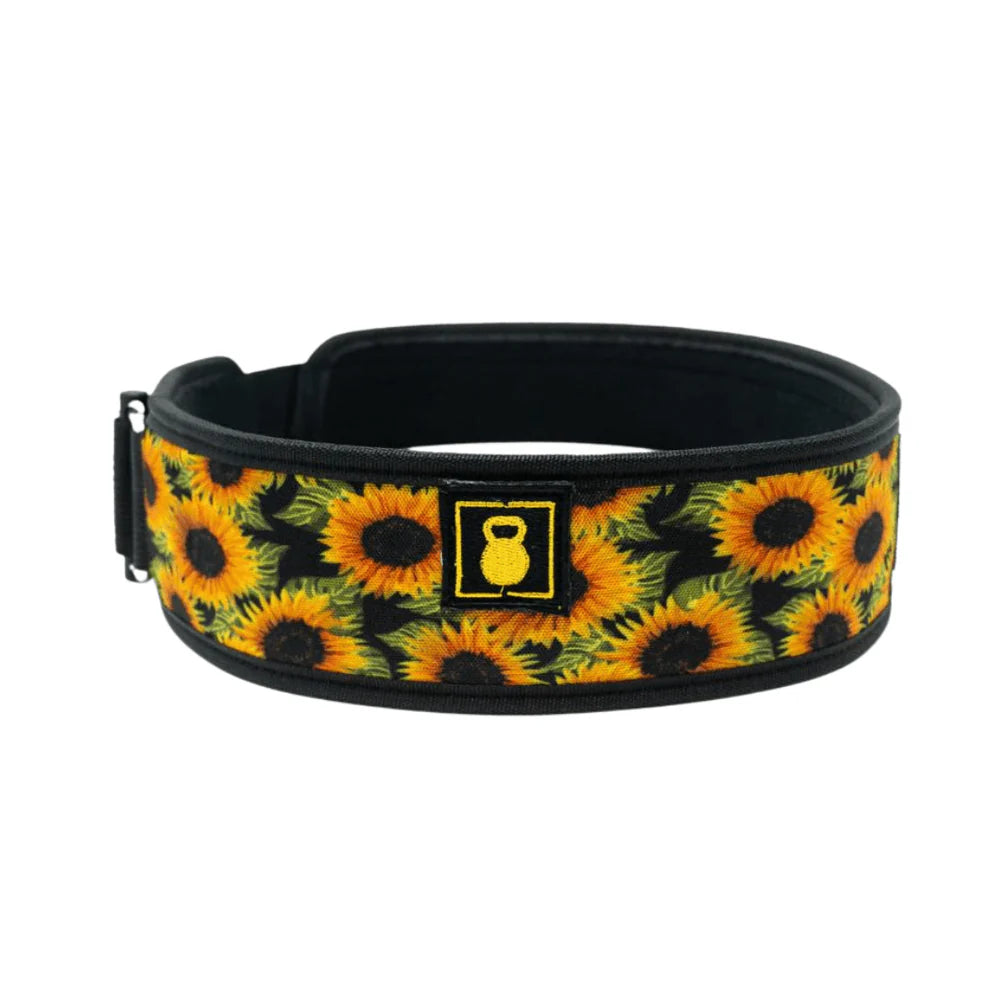 3" Petite Sunflower Weightlifting Belt