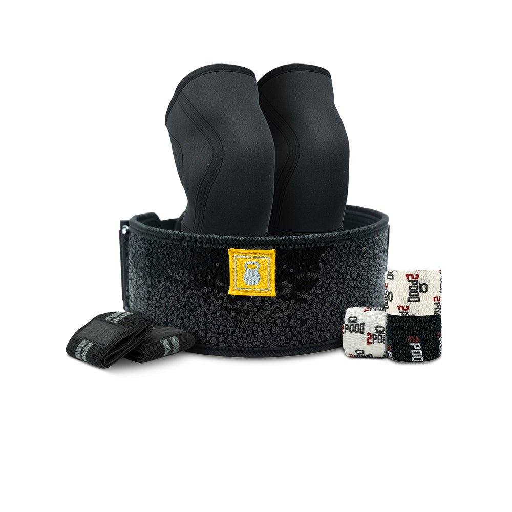 4" Black Magic (sparkle) Belt Lifting Bundle - 2POOD