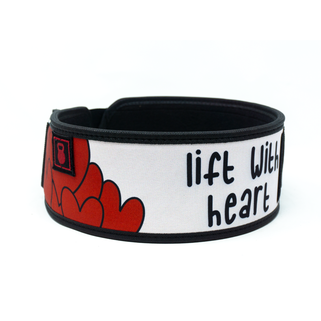 Lift With Heart 4" Weightlifting Belt