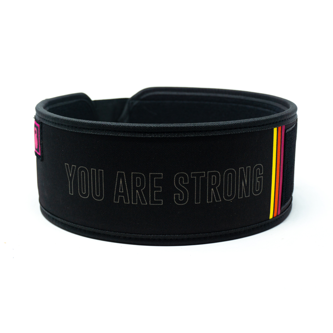 You Are Strong by Amanda Barnhart 4" Weightlifting Belt